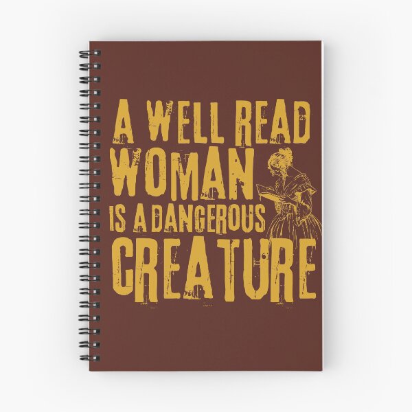 Item preview, a well read woman is a dangerous creature | reading quote for women, girls designed and sold by syeda noon.