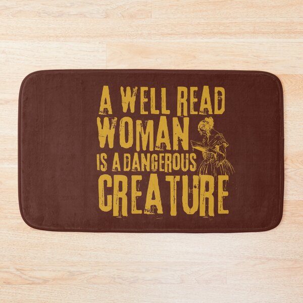Item preview, a well read woman is a dangerous creature | reading quote for women, girls designed and sold by syeda noon.