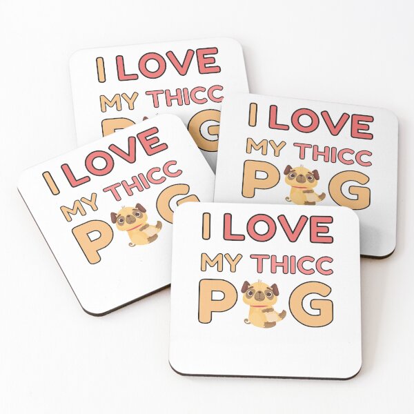 Item preview, I Love My Thicc Pug designed and sold by Trendy Merch 90.