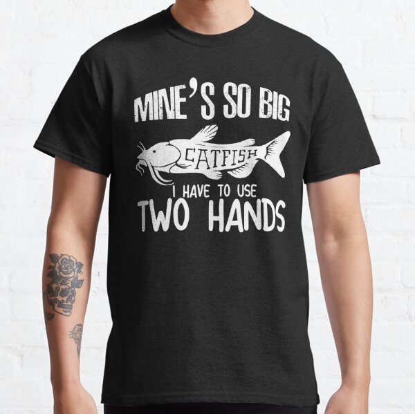 Funny Catfishing Design For Men Women Catfish Fishing Hunter Vintage Men  Women T-Shirt 