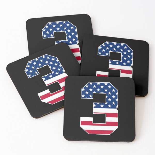 Item preview, Number 3 American Flag Sports designed and sold by Shariss.