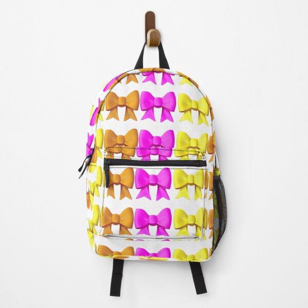 Item preview, Yellow Orange Pink Bows | HappyFaceCo | White designed and sold by HappyFaceCo.