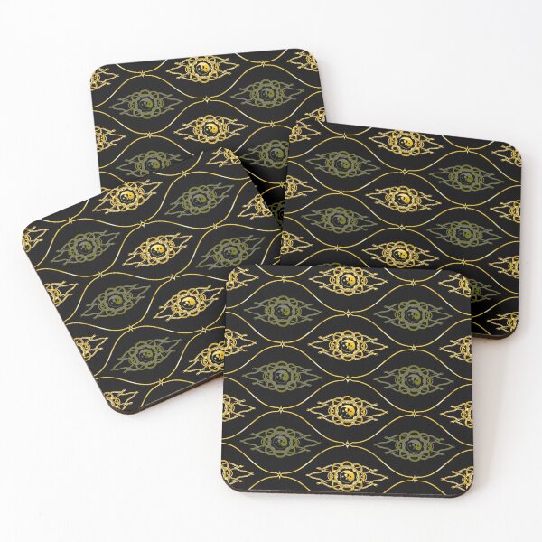 Item preview, Katy Perry Never Really Over Gold Batik Pattern Black Background 1 designed and sold by cryaboutitnow.