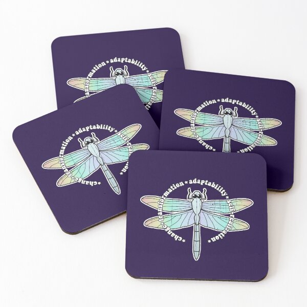 Item preview, Mystic Dragonfly: Change Transformation Adaptability Self-realisation designed and sold by Happy Puppy Print On Demand.