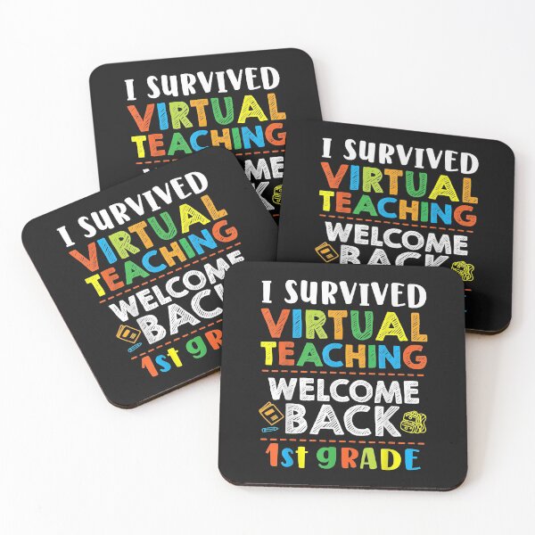 Item preview, Back To School 1st Grade I Survived Virtual Teaching  designed and sold by begin-again.