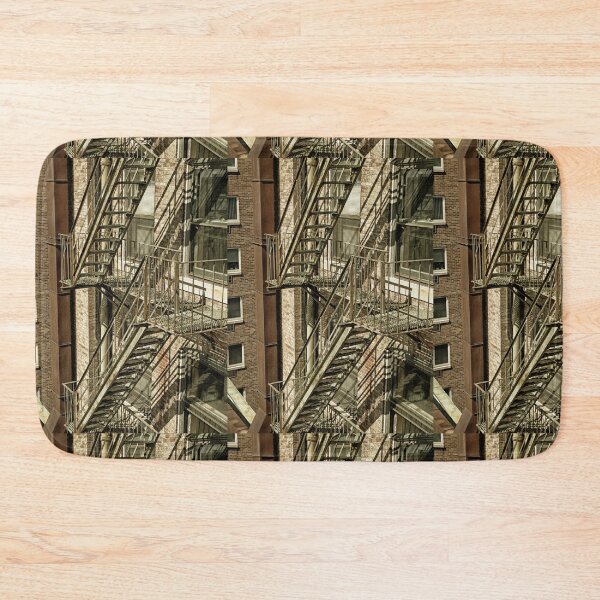 Item preview, Iron fire escape outside old building in downtown Boston Massachusetts  designed and sold by Stephen Orsillo.