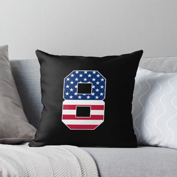 Item preview, Número 8 deportes de bandera estadounidense designed and sold by Shariss.