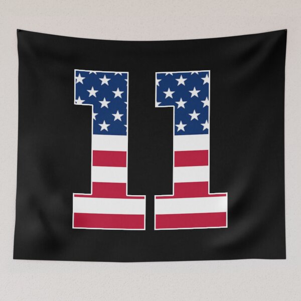 Item preview, Number 11 American Flag Sports designed and sold by Shariss.