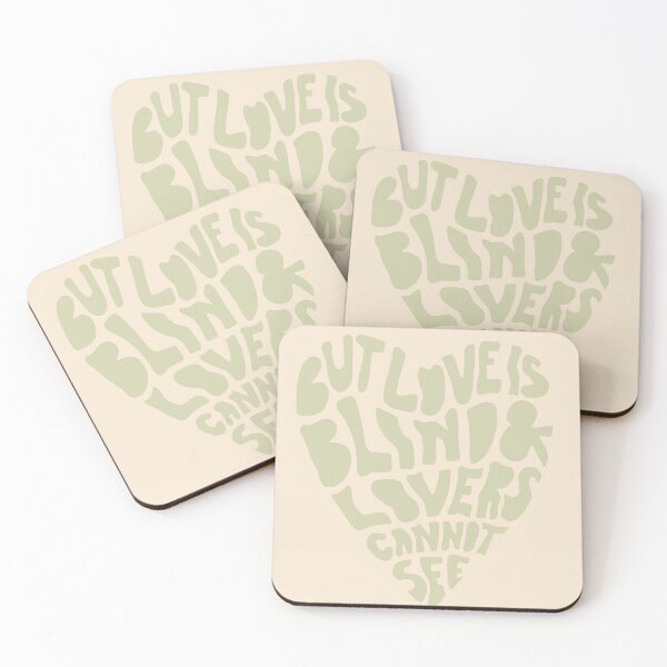 Item preview, but love is blind and lovers cannot see in sage green designed and sold by emscalligraphy.