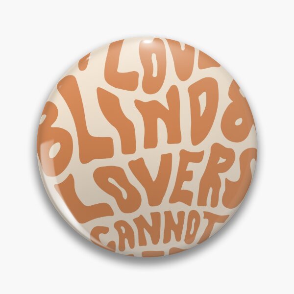 Item preview, but love is blind and lovers cannot see in orange designed and sold by emscalligraphy.