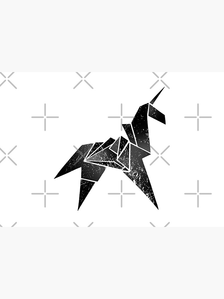Blade Runner Unicorn Origami (Aged Black) by VanHand