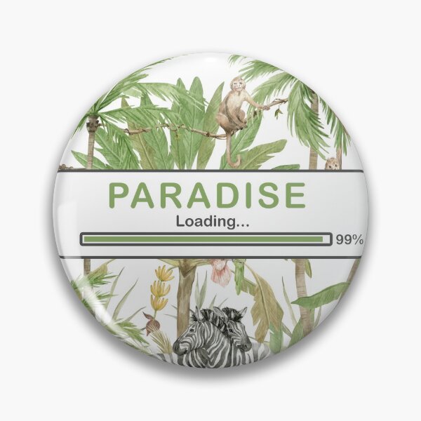Aperçu de l'œuvre PARADIS CHARGEMENT À 99% créée et vendue par Paper Bee Gift Shop.