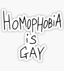Homophobia Is Gay - Frank Iero Sticker