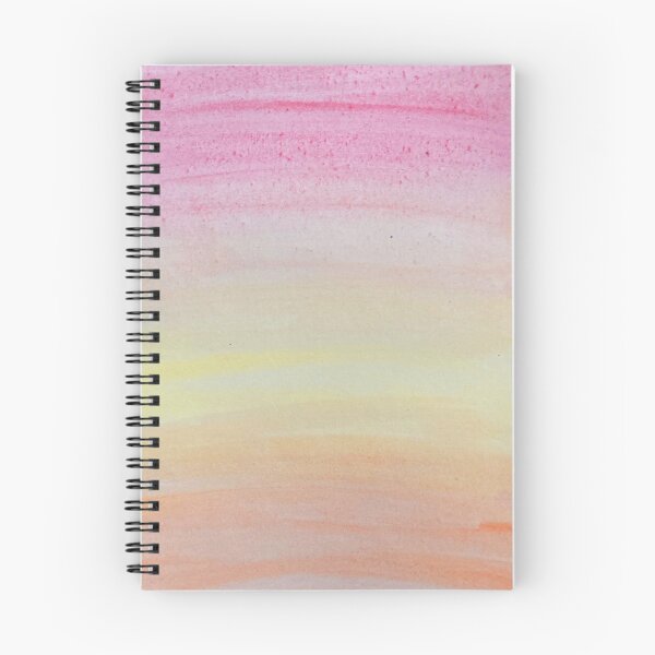 Aperçu de l'œuvre Aquarelle rose, jaune et orange motif aquarelle arc-en-ciel créée et vendue par WatercolorFun.