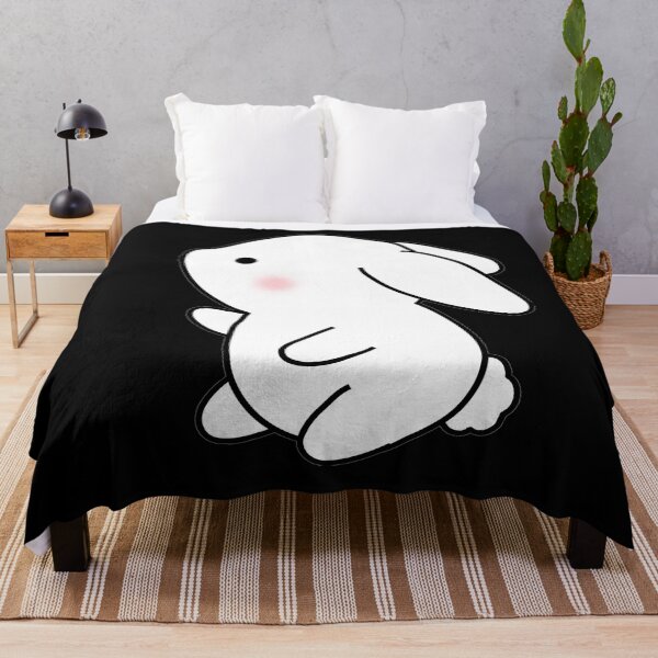 Item preview, cute white bunny  designed and sold by freeArt10.