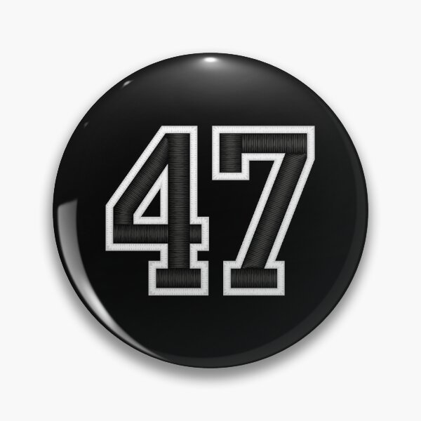 Artikelvorschau, 47 Schwarzes Trikot Sport Nummer siebenundvierzig Fußball 47 entworfen und verkauft von elhefe.