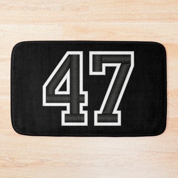 Item preview, 47 Black Jersey Sports Number forty-seven Football 47 designed and sold by elhefe.