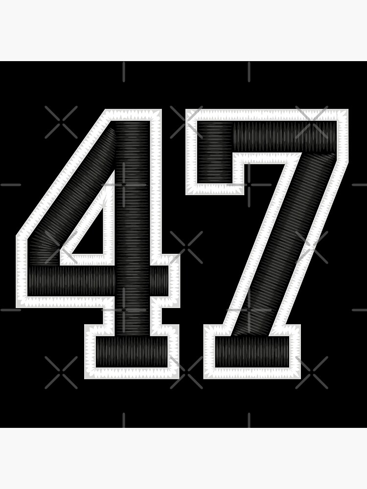 Sports Number 44, red black color lucky sport forty four Poster for Sale  by ArtIsParty