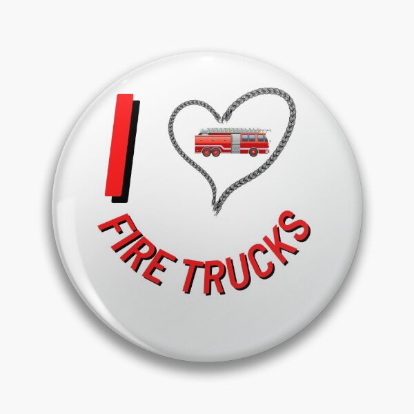 Item preview, I Love Fire Trucks T-Shirt Firefighters lovers Men gift Women gift Dad gift Mom gift son gift designed and sold by InnovantDesigns.