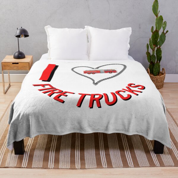 Item preview, I Love Fire Trucks T-Shirt Firefighters lovers Men gift Women gift Dad gift Mom gift son gift designed and sold by InnovantDesigns.