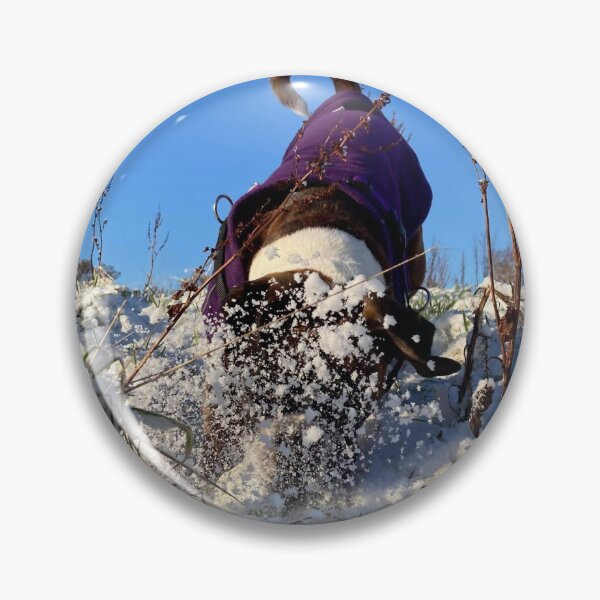 Item preview, Boxer dog digging the snow designed and sold by Flutterbubble.
