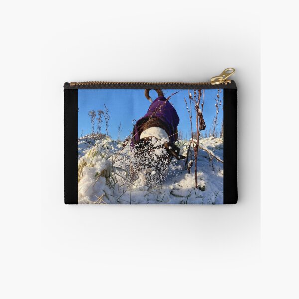 Item preview, Boxer dog digging the snow designed and sold by Flutterbubble.
