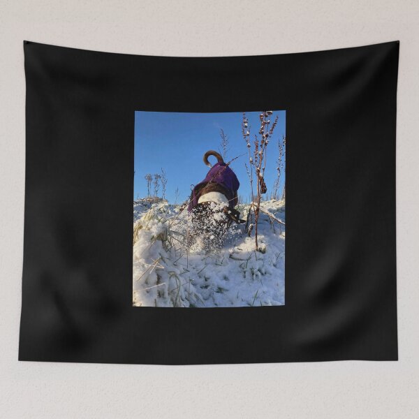Item preview, Boxer dog digging the snow designed and sold by Flutterbubble.