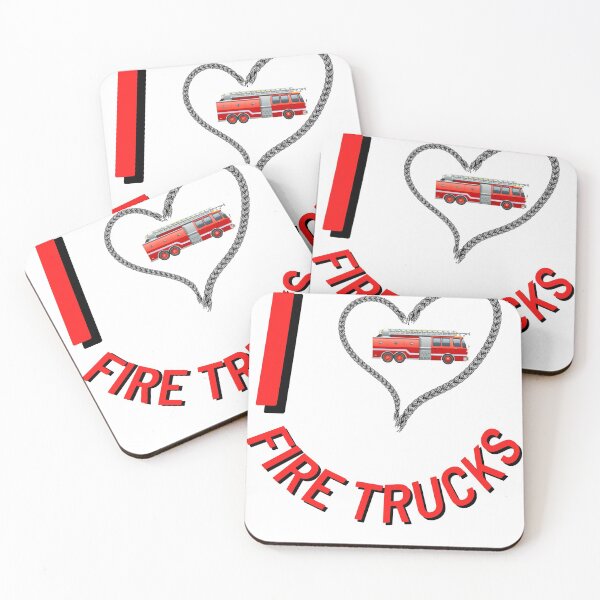 Item preview, I Love Fire Trucks T-Shirt Firefighters lovers Men gift Women gift Dad gift Mom gift son gift designed and sold by InnovantDesigns.