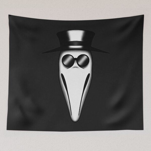 Item preview, VENETIAN PLAGUE DOCTOR MASK TATTOO FLASH designed and sold by hugoncalves.