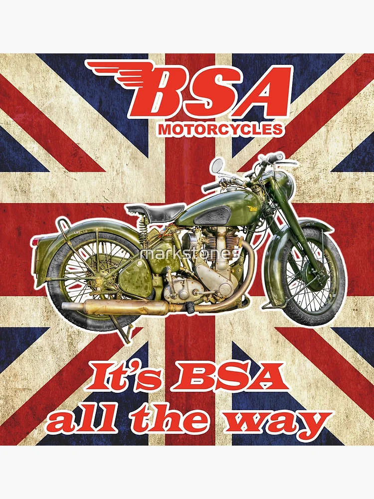 BSA AJS SCOTTISH 6DAYS TRIAL DUNLOP POSTER ダンロップ