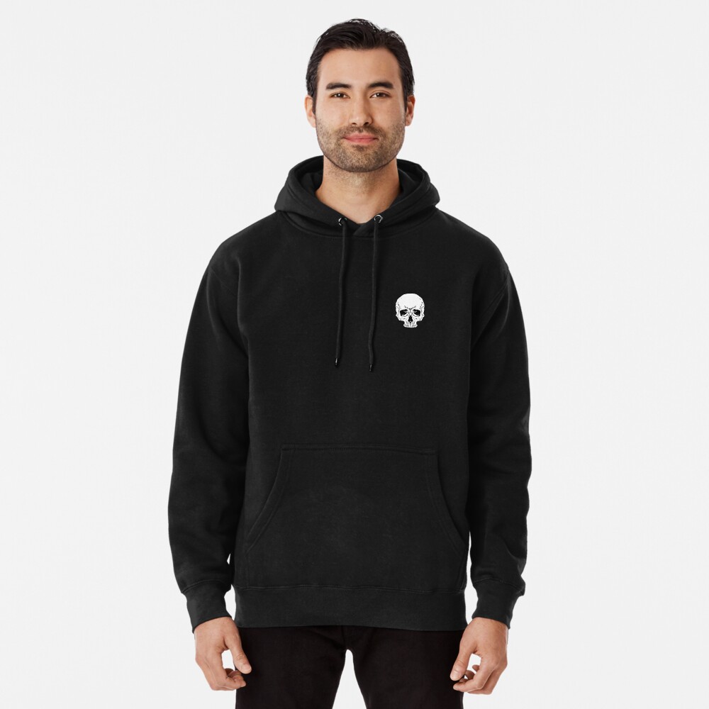 Unisex skull minimalist zip up hoodie Pullover Hoodie for Sale by  CocktailD