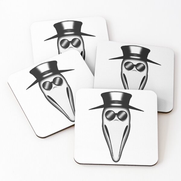 Item preview, VENETIAN PLAGUE DOCTOR MASK TATTOO FLASH - WHITE designed and sold by hugoncalves.