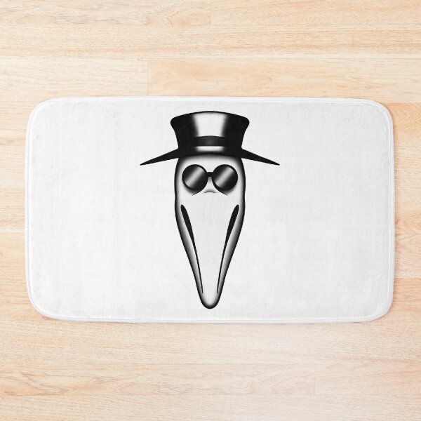 Item preview, VENETIAN PLAGUE DOCTOR MASK TATTOO FLASH - WHITE designed and sold by hugoncalves.