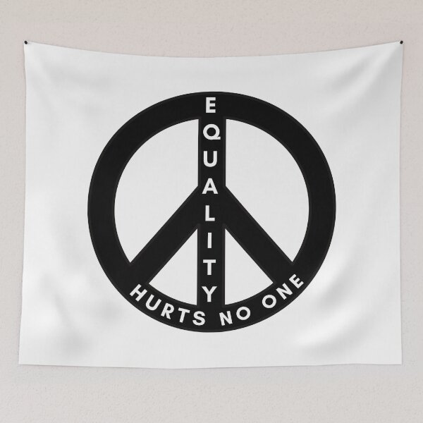 Item preview, Equality hurts no one and peace designed and sold by ronymishra.