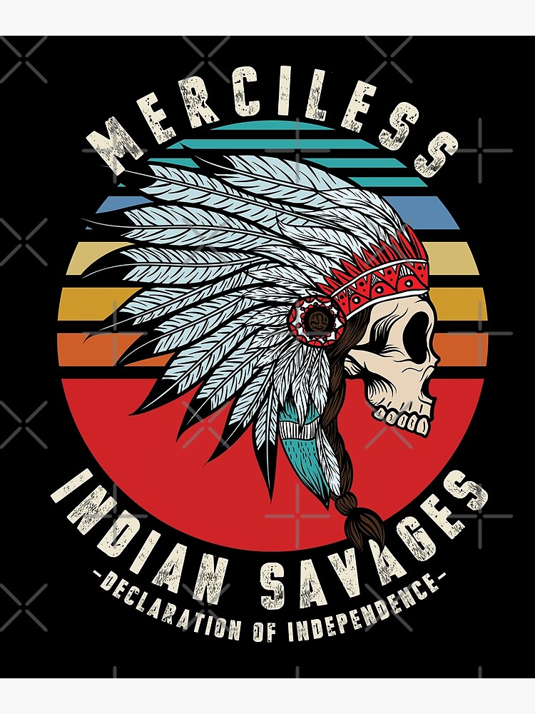 is merciless indian savages in the declaration of independence