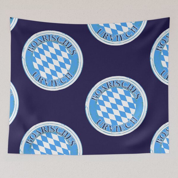 Item preview, Boarisches Urviech Bavarian Urviech - white-blue diamonds designed and sold by madrigenum.