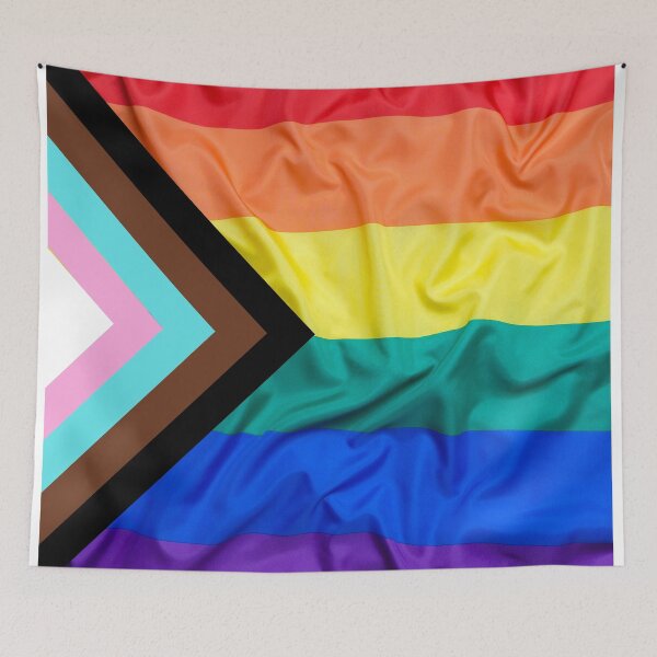 Item preview, PROGRESS PRIDE RAINBOW FLAG LGBT NEW PRIDE INCLUSIVE FLAG designed and sold by CeraRoss.
