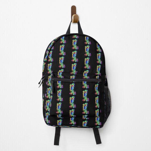 Item preview, Rainbow Graffiti Style Gecko on a dripping rainbow ink splat with text designed and sold by iduzarts.