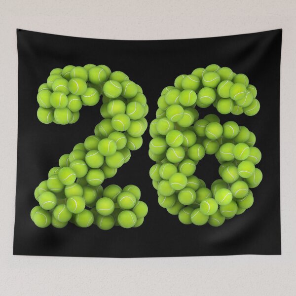 Item preview, Tennis Player Number 26 - Tennis Sports twenty-six Game Set Match 26 designed and sold by elhefe.