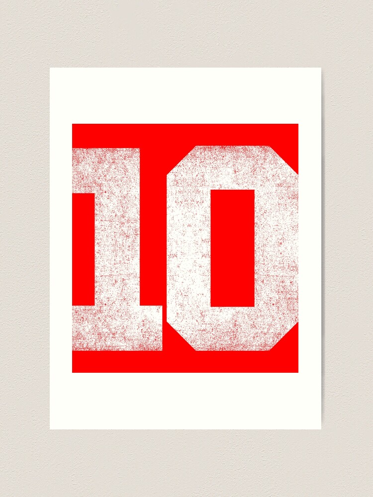 Number 10 Sports Green Poster for Sale by Shariss