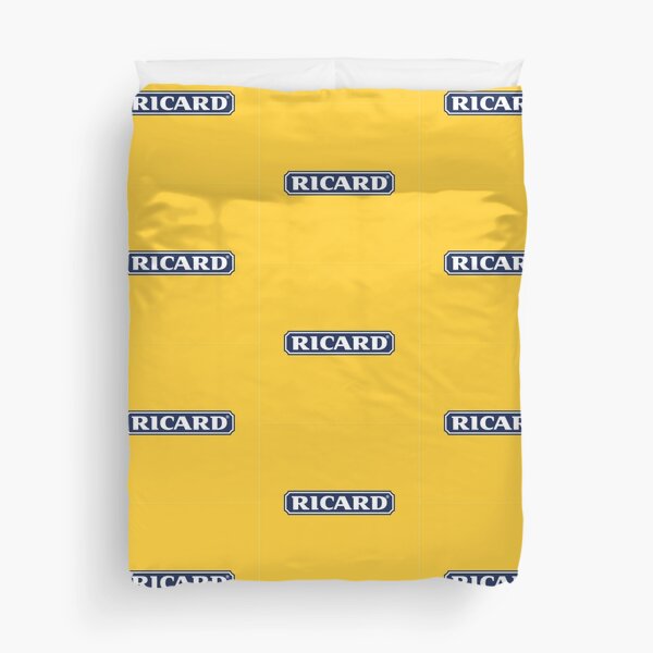 RICARD logo t shirt coque telephone mug pas cher beauf 2021 jaune cochonou pastis Housse de couette