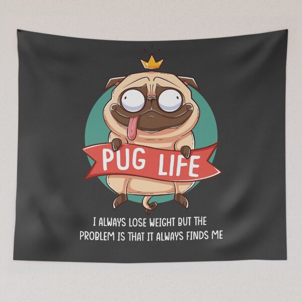 Item preview, Funny Pug Dog Life Style designed and sold by Doggymad.