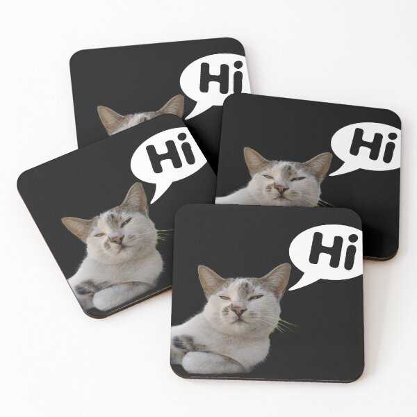 Item preview, cool cat say hi with cool way designed and sold by Rimoz.