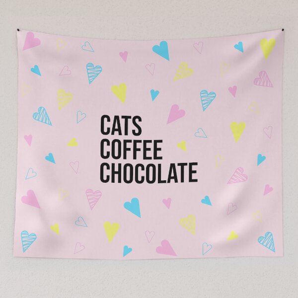 Item preview, I Love Cats Coffee and Chocolate ( black text) designed and sold by dass-art.