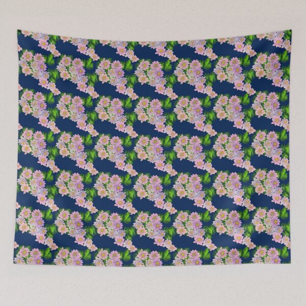 Item preview, Pink Water lily flower pattern  designed and sold by FamilyCurios.