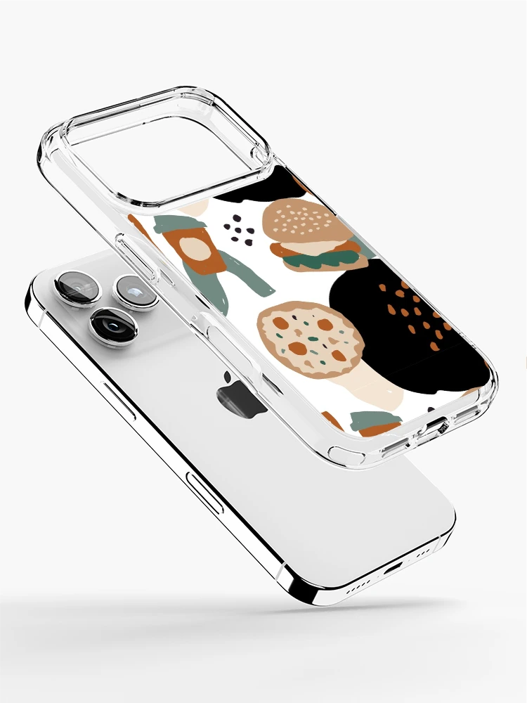 Thumbnail 2 of 5, iPhone Case, Abstract Fast Food Pattern designed and sold by PatternTale.