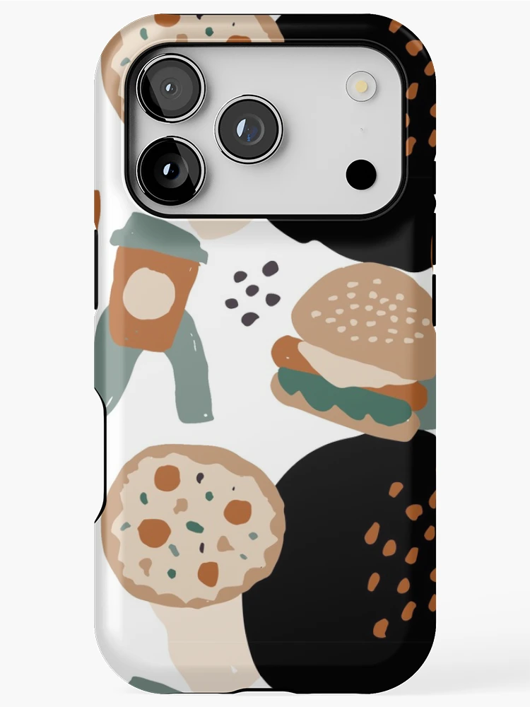 Thumbnail 1 of 4, iPhone Case, Abstract Fast Food Pattern designed and sold by PatternTale.