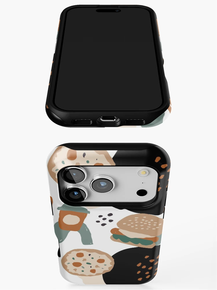 Thumbnail 3 of 4, iPhone Case, Abstract Fast Food Pattern designed and sold by PatternTale.