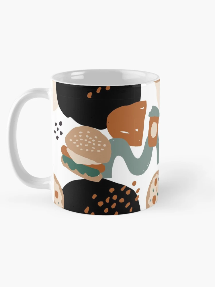 Thumbnail 5 of 6, Coffee Mug, Abstract Fast Food Pattern designed and sold by PatternTale.
