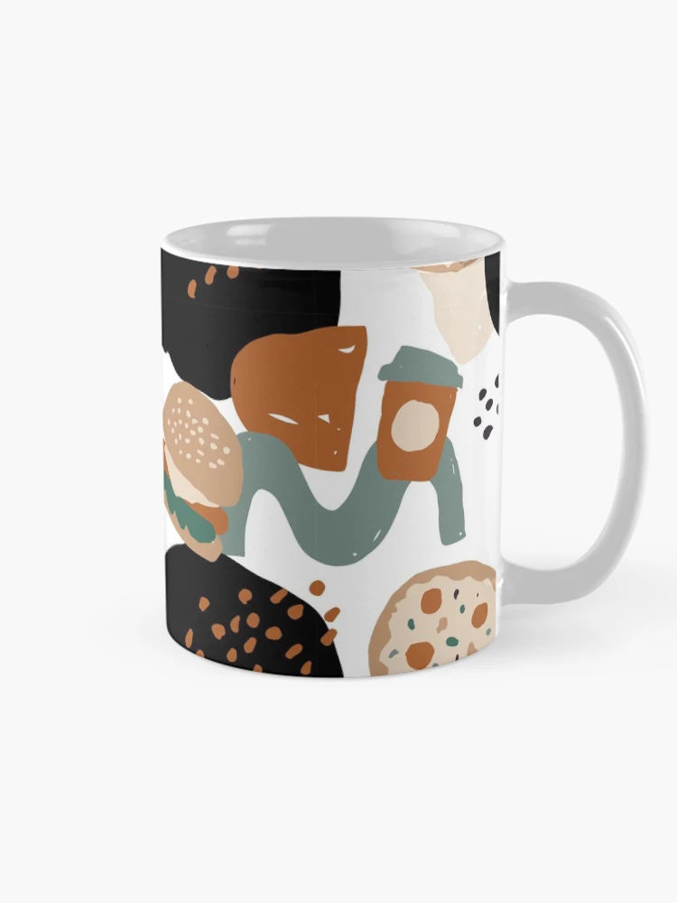 Thumbnail 3 of 6, Coffee Mug, Abstract Fast Food Pattern designed and sold by PatternTale.